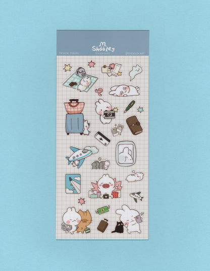travel sticker sheet