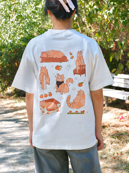 Orange Cat t-shirt [ILLO MART PICK-UP]
