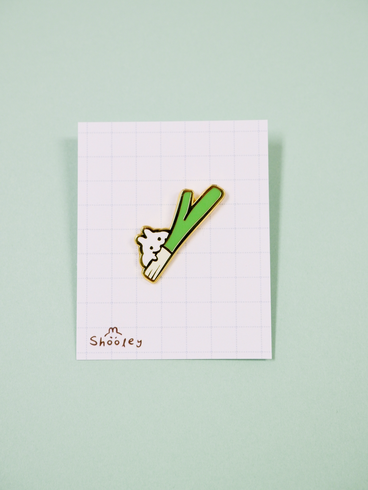Spring Onion Enamel Pin