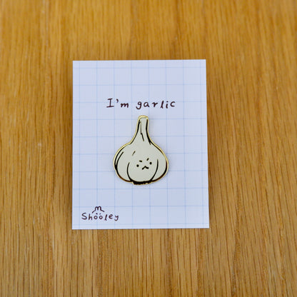 Garlic Enamel Pin