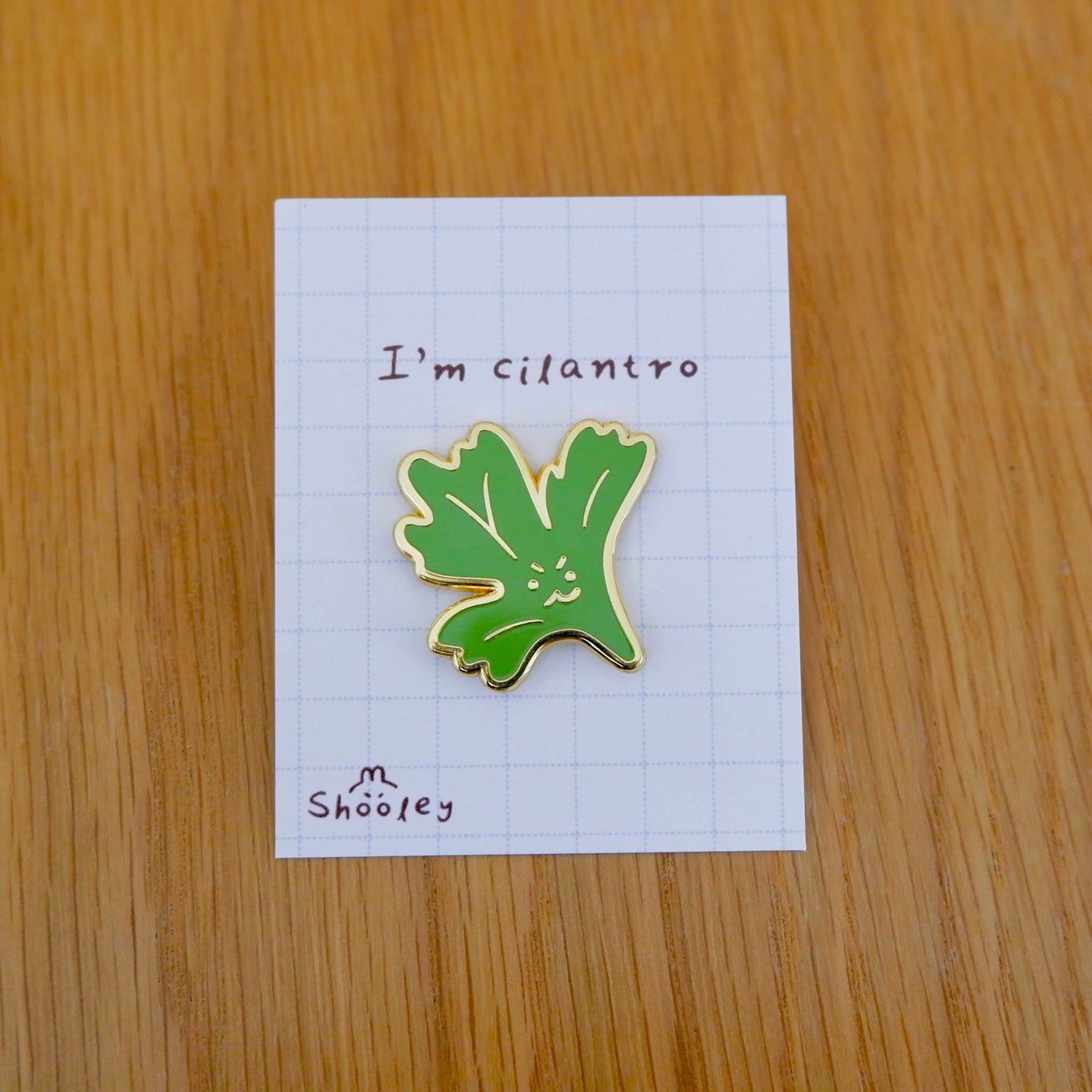 Cilantro Enamel Pin