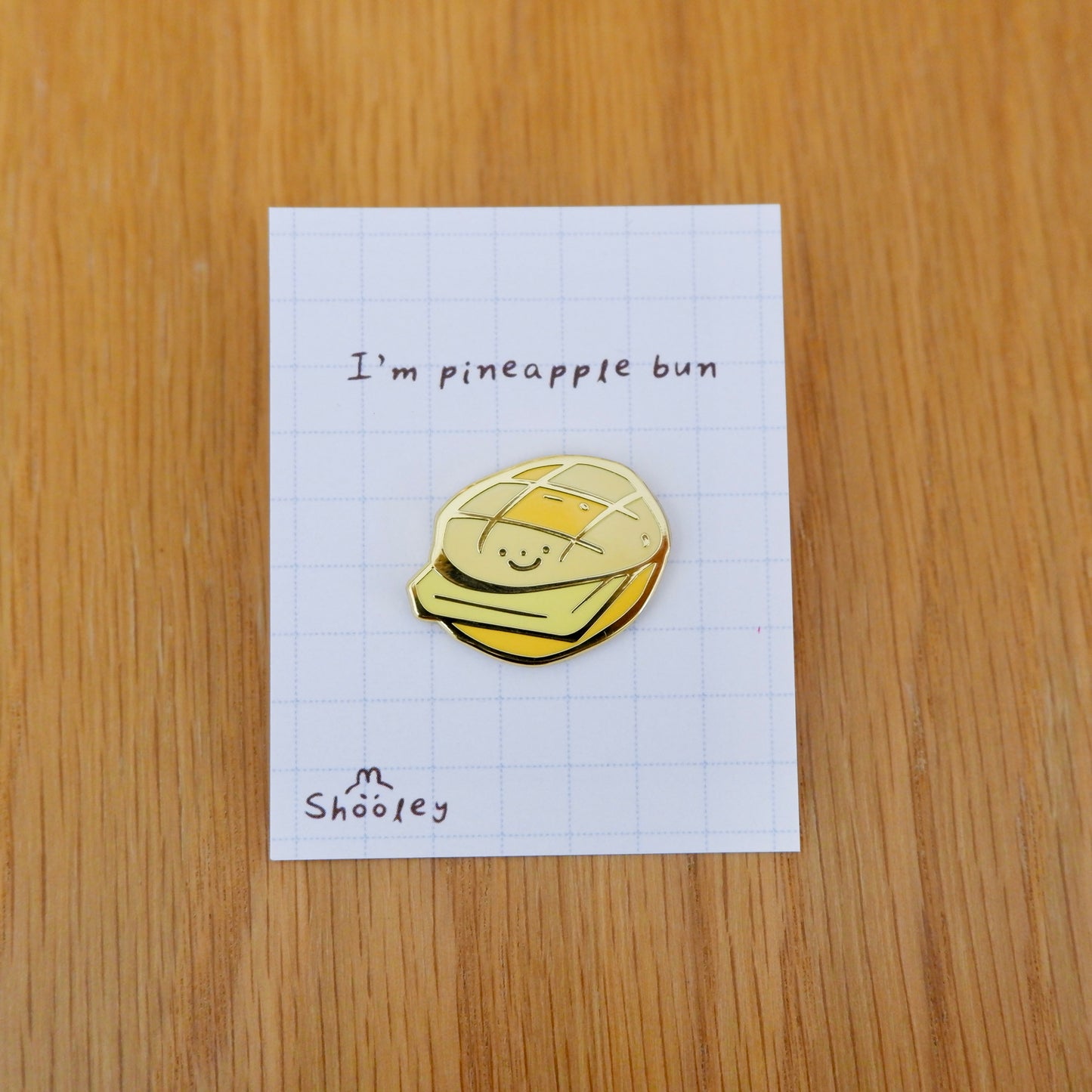 Pineapple Bun Enamel Pin