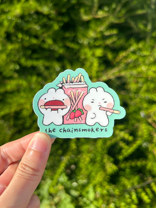 Chainsmokers snack addict sticker