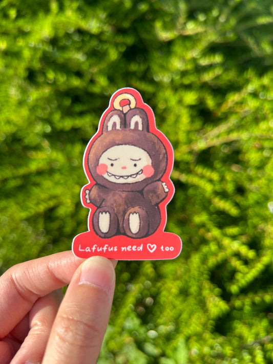 Lafufus need love too sticker