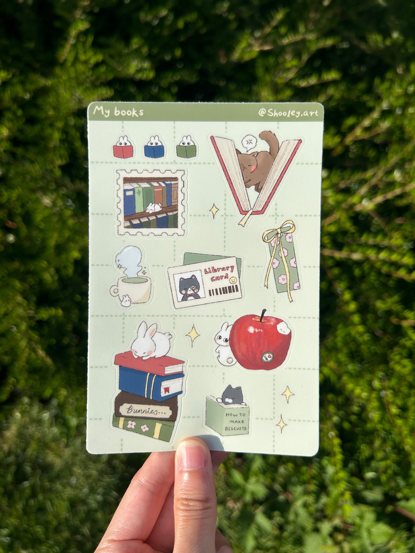 My books sticker sheet