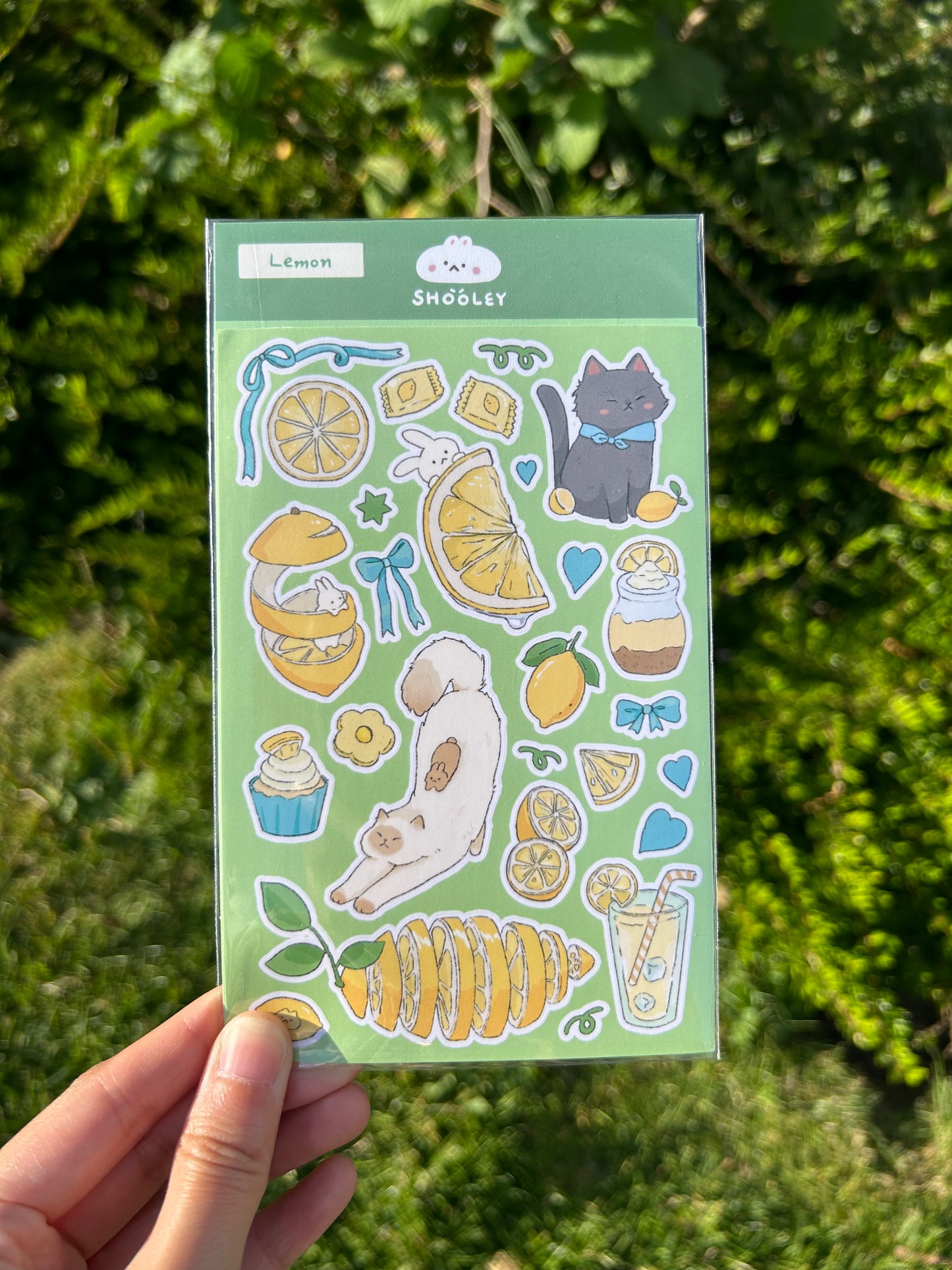 Lemon sticker sheet