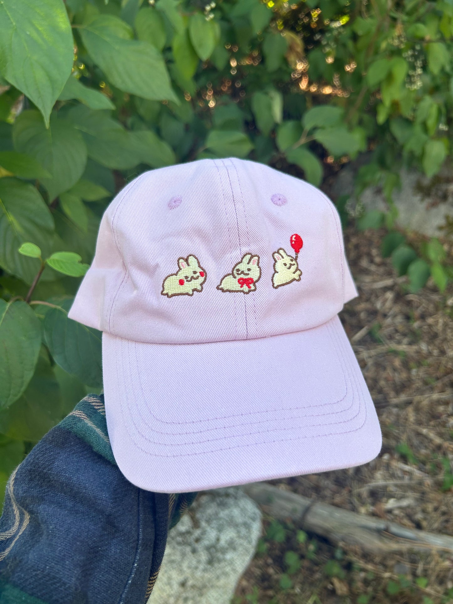 Silly bunny trio hat