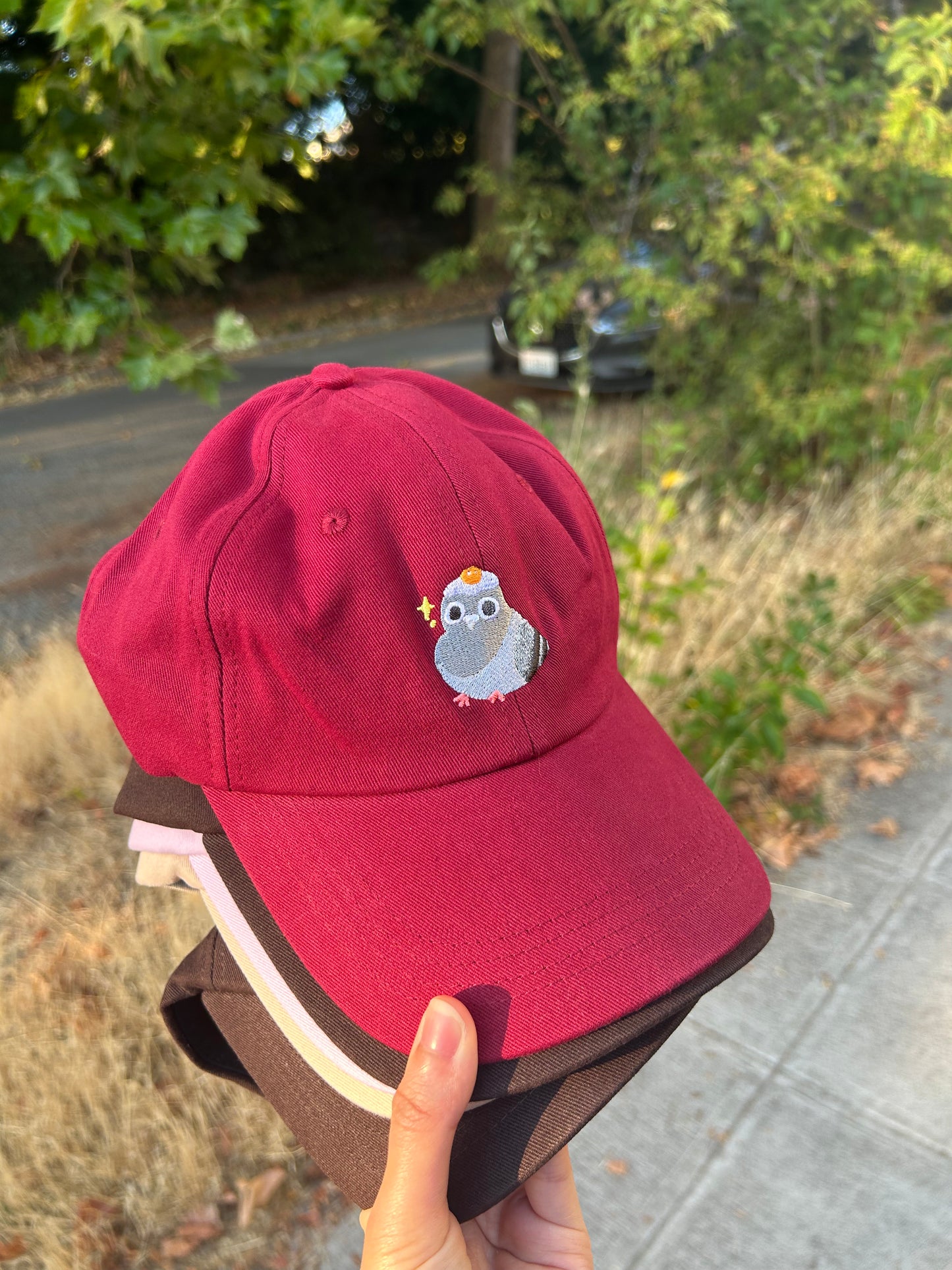 Bamboozled pigeon hat
