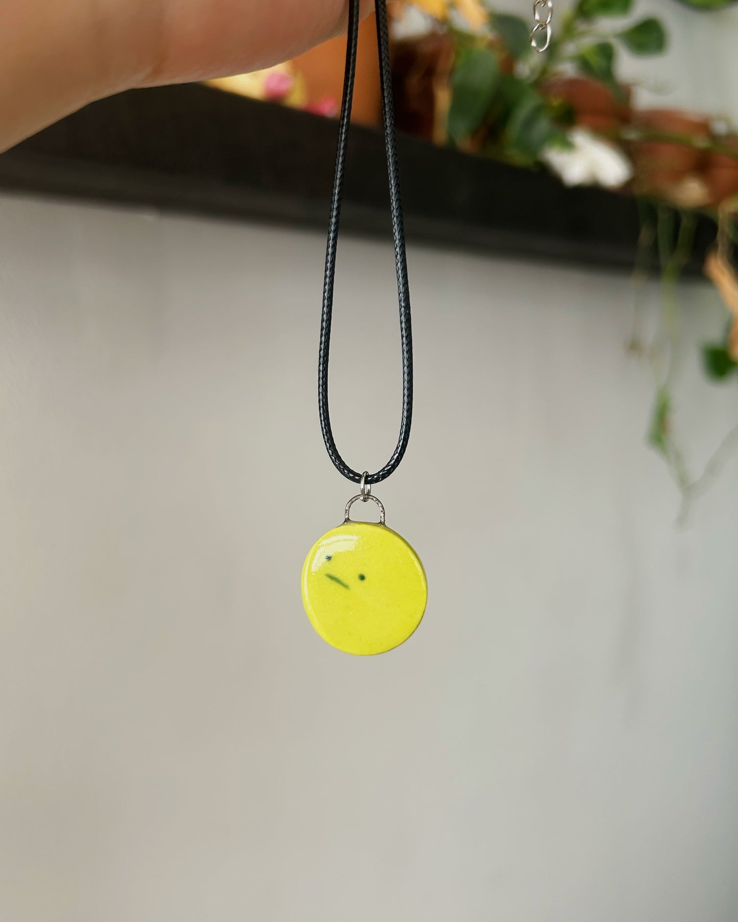 Little green guy necklace