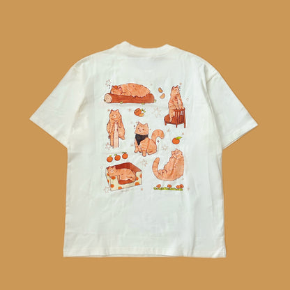 Orange Cat t-shirt [ILLO MART PICK-UP]