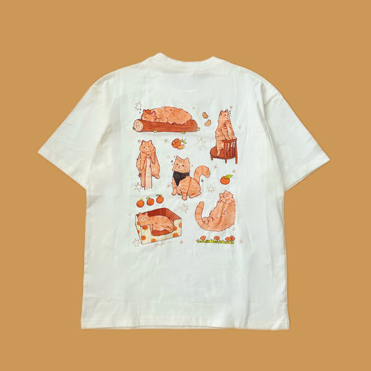 Orange Cat t-shirt [ILLO MART PICK-UP]
