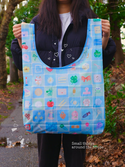 Foldable grocery bag