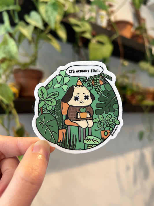 This is Fine Plant Vinyl Sticker
