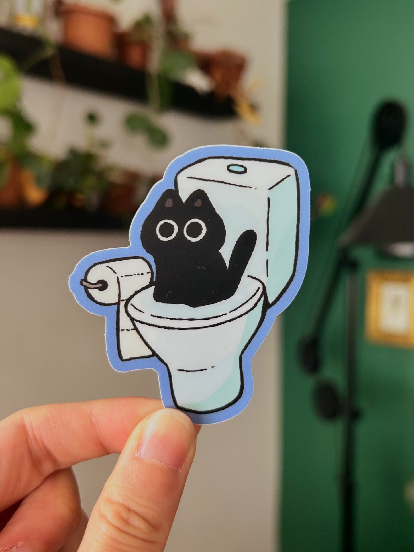 Toilet Cat Sticker