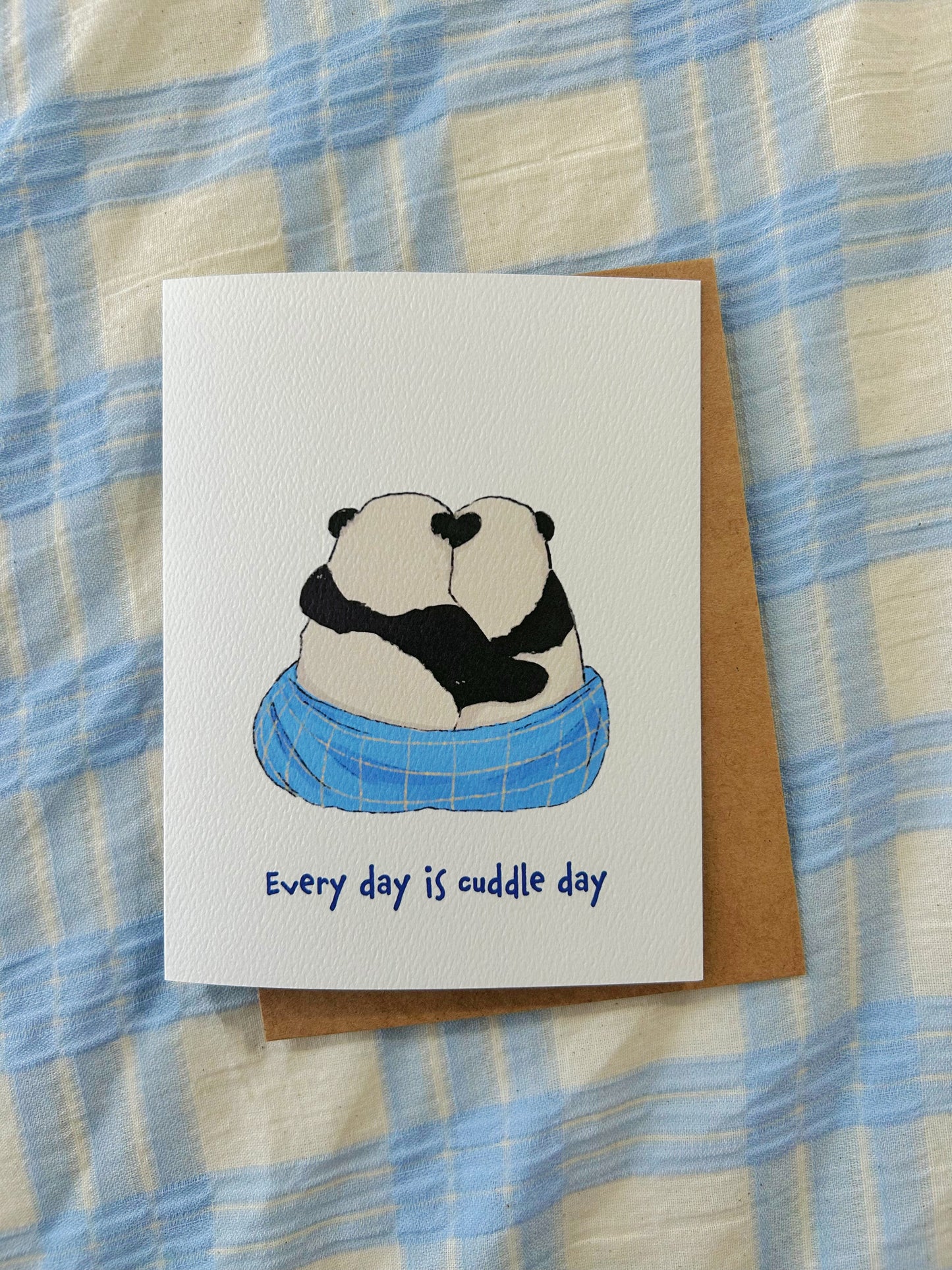 Valentines day card: Every day is cuddle day