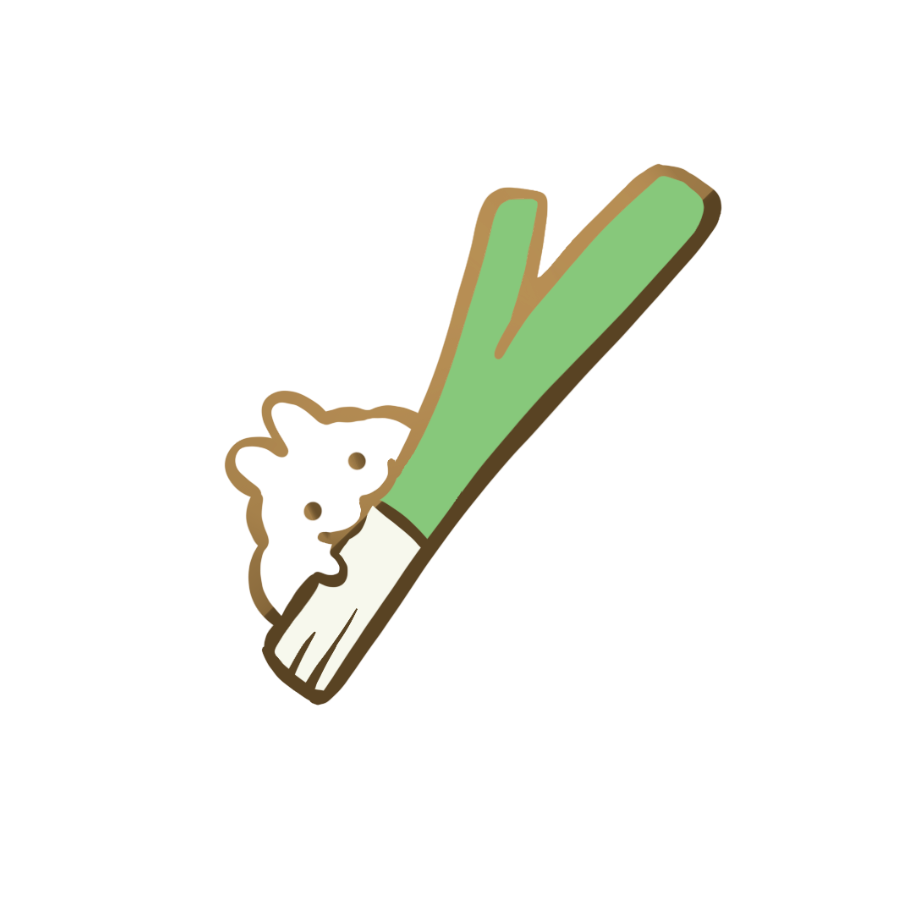 Spring Onion Enamel Pin
