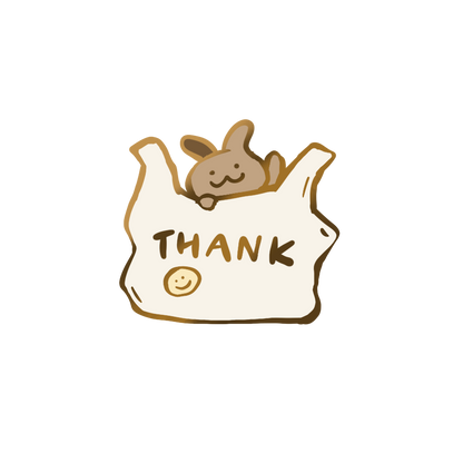 Shopping Bag Enamel Pin