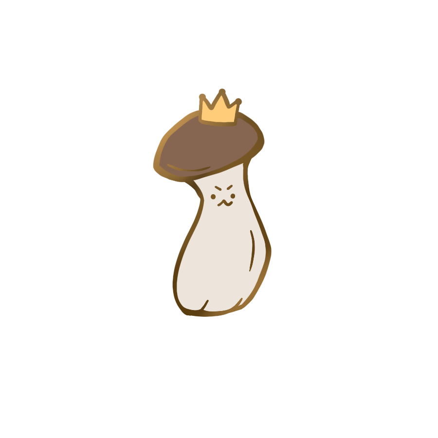 King Oyster Mushroom Enamel Pin