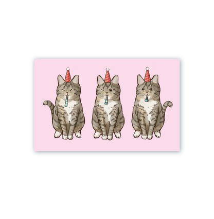 Party Cat Postcard