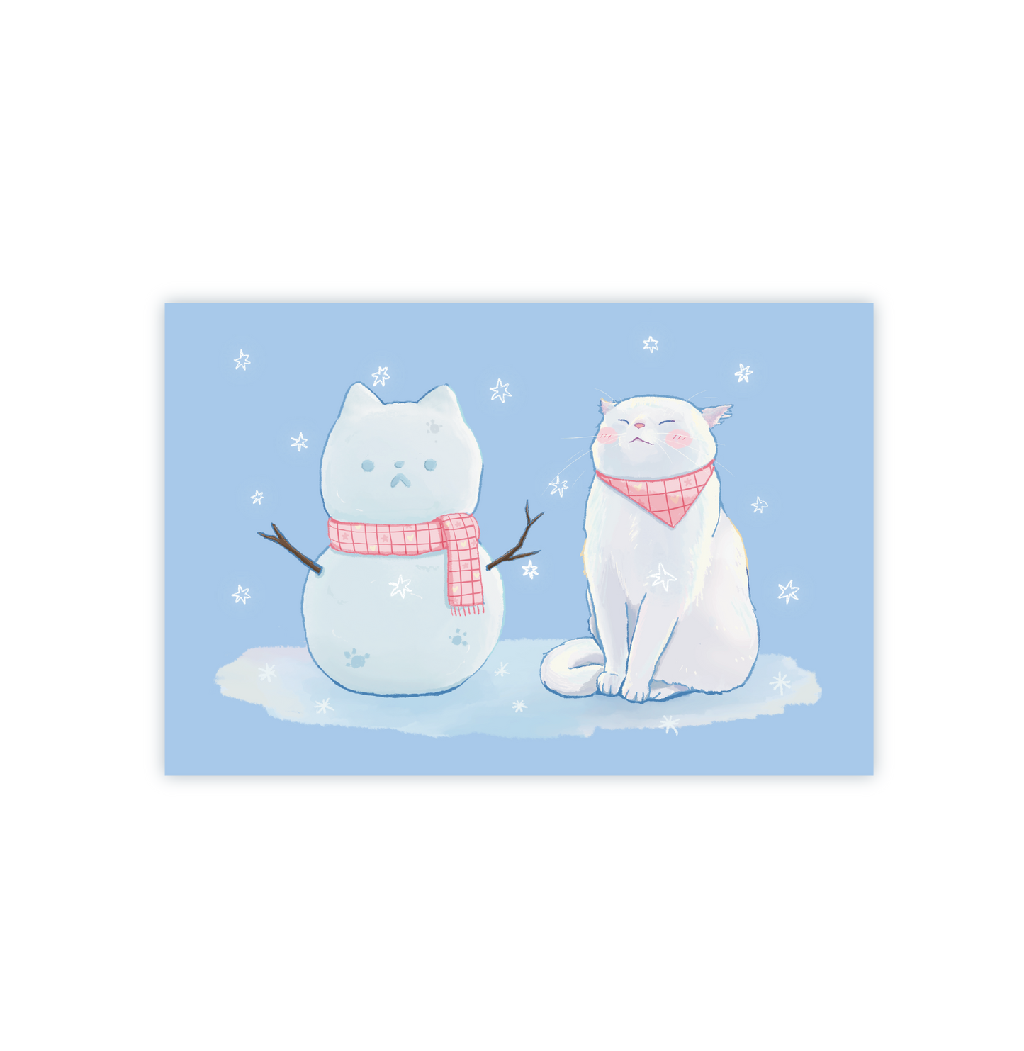 Snowman Friend Postcard