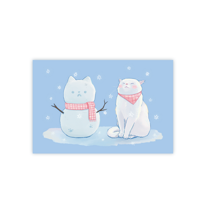Snowman Friend Postcard