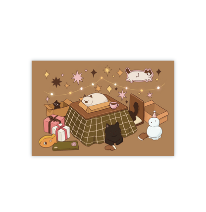 Holiday Cats Postcard