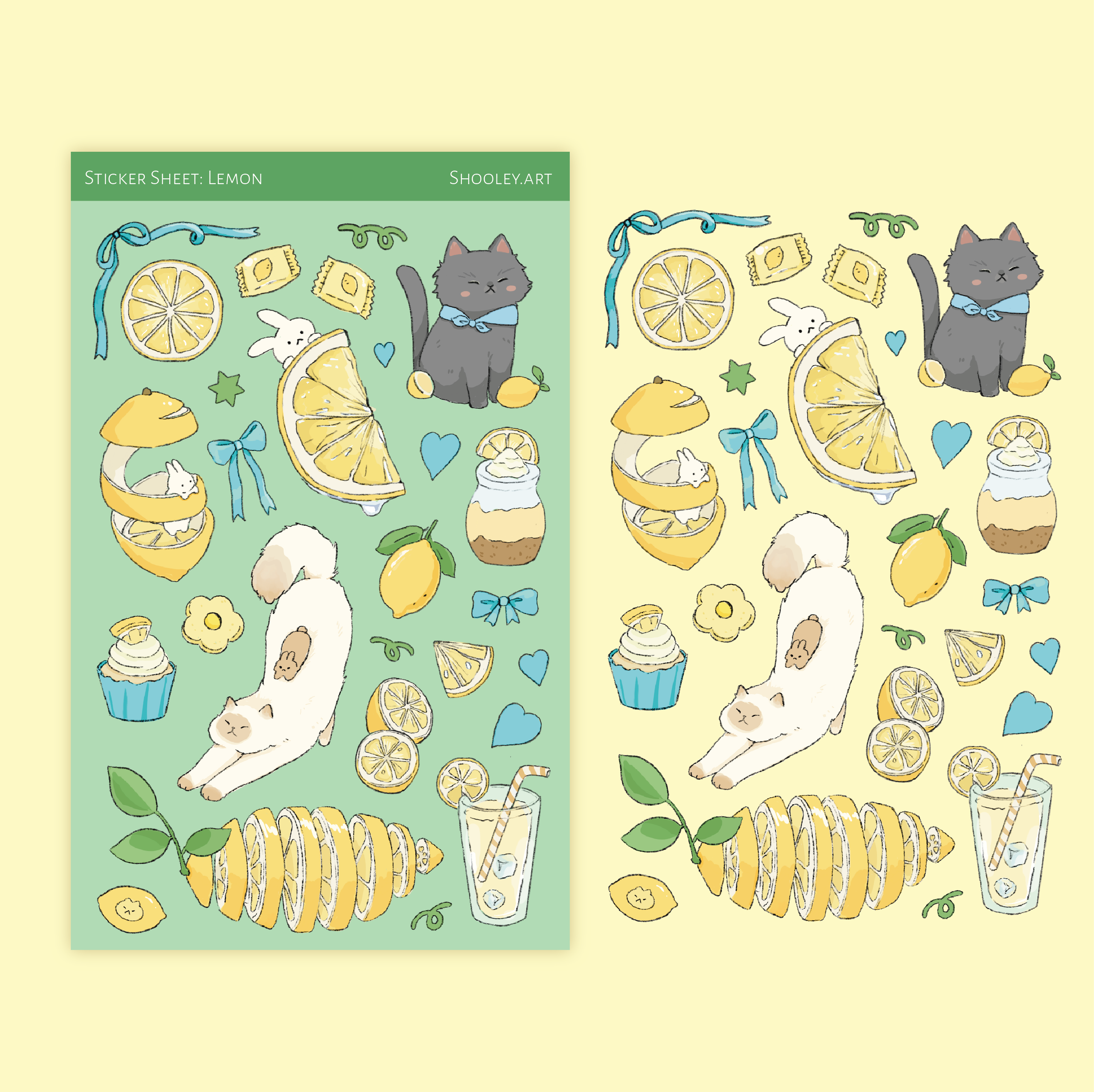 Lemon sticker sheet – Shooley