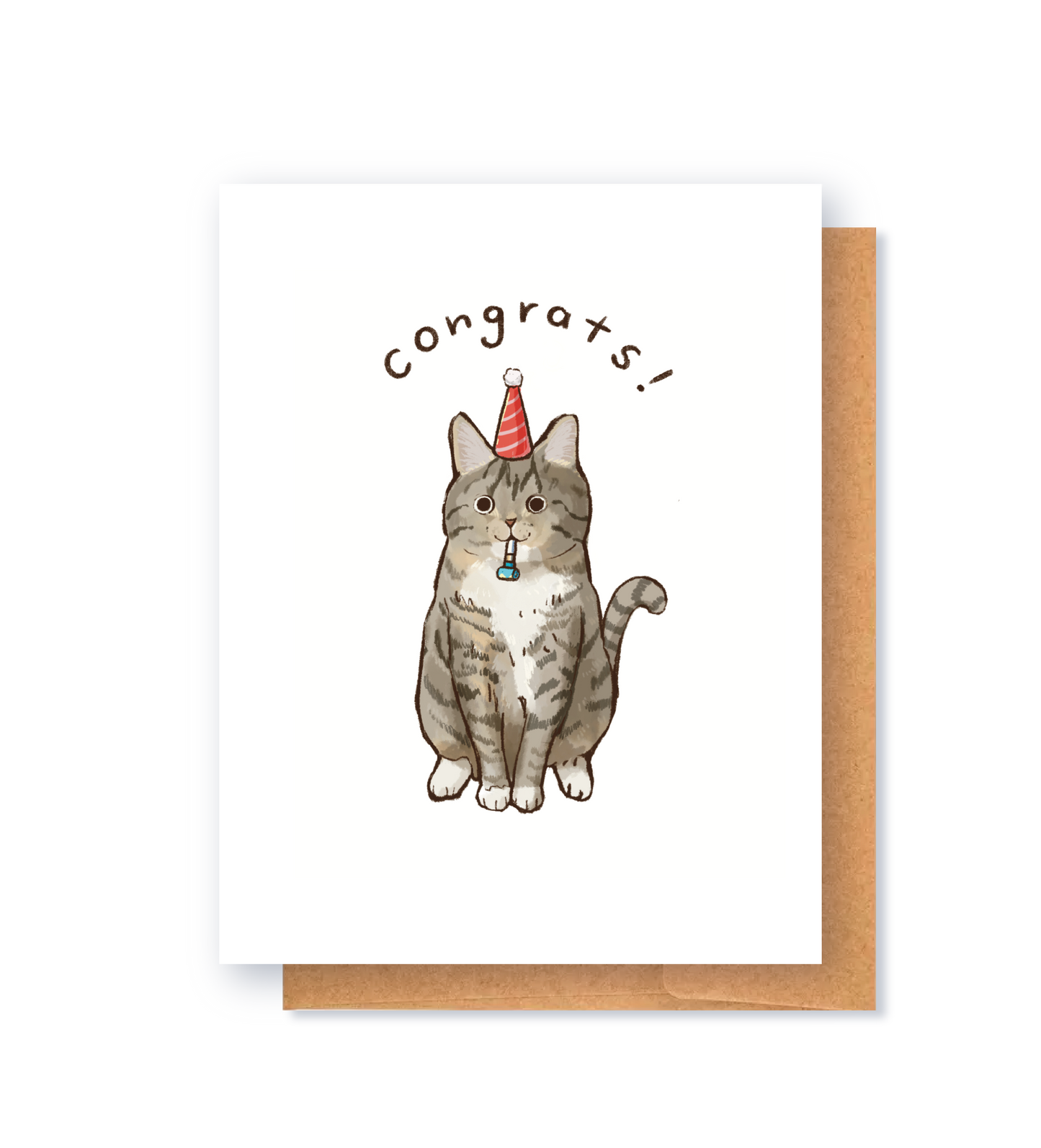 Tabby Cat Greeting Card