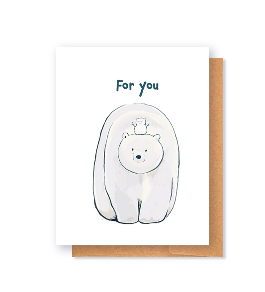 For You Polar Bear Greeting Card