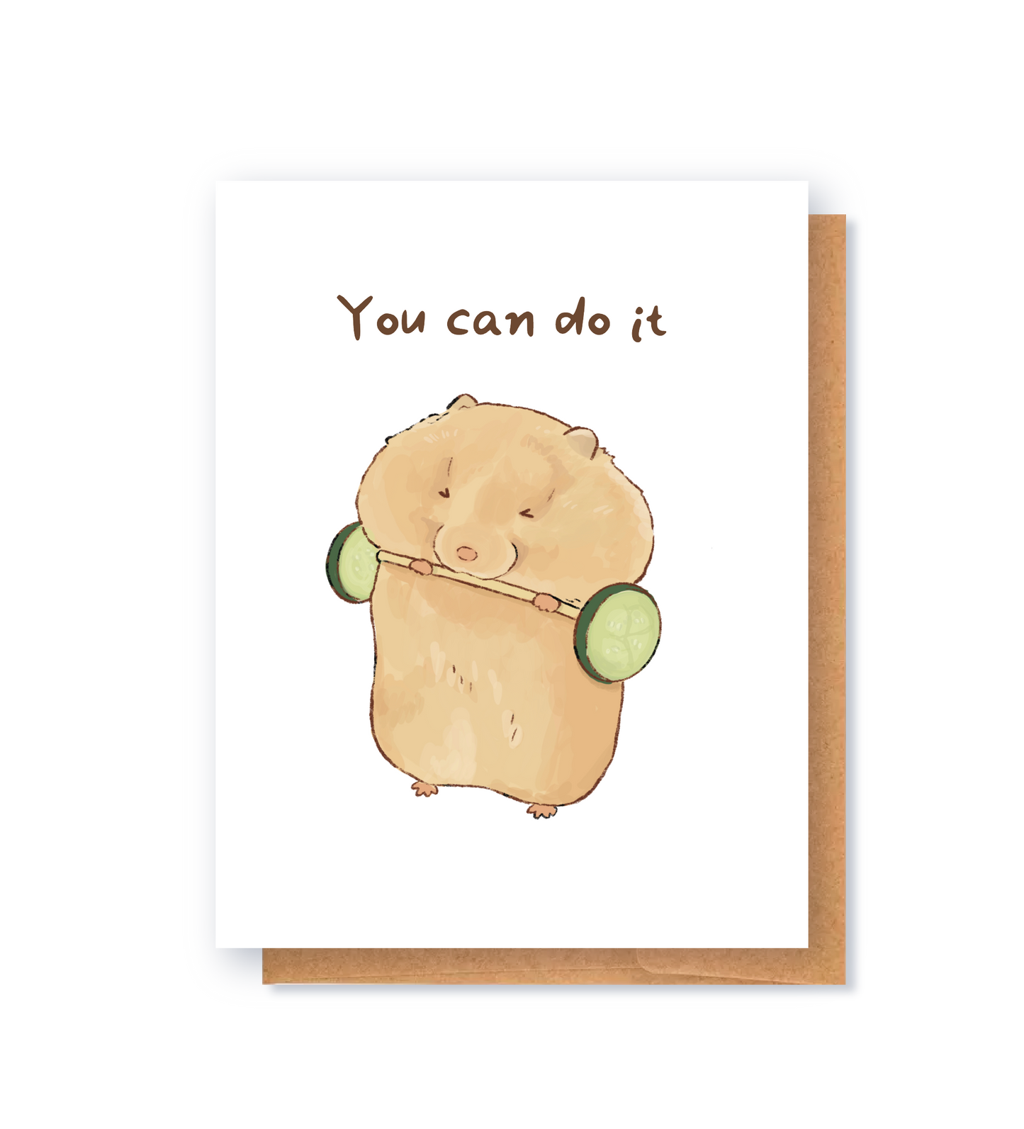 You Can Do It Hamster Greeting Card
