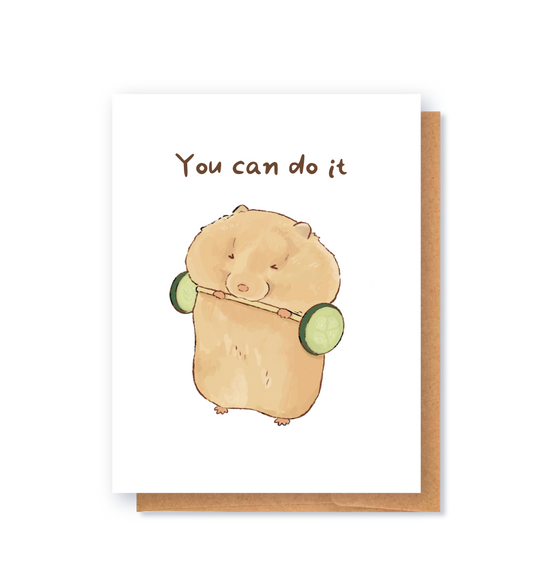 You Can Do It Hamster Greeting Card