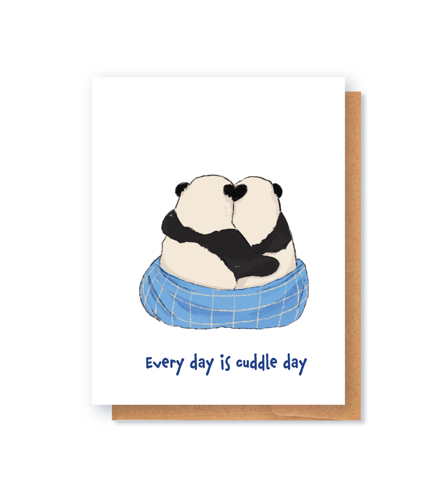Valentines day card: Every day is cuddle day