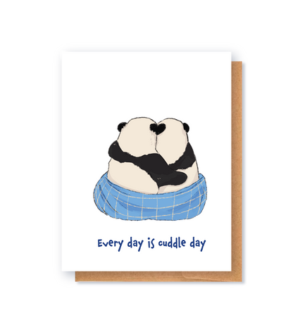 Valentines day card: Every day is cuddle day