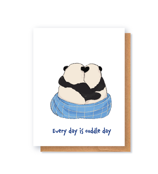 Valentines day card: Every day is cuddle day