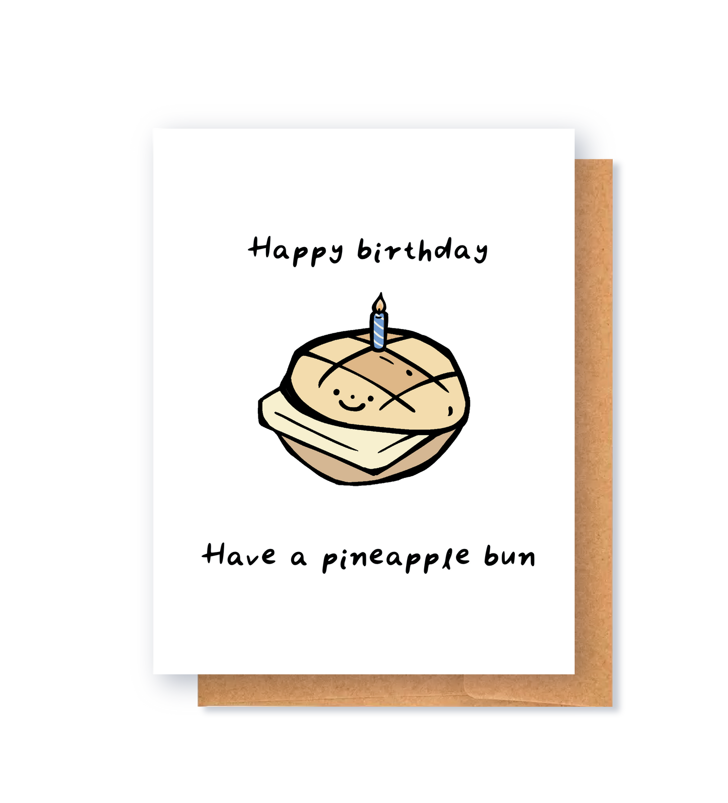 Birthday Pineapple Bun Greeting Card