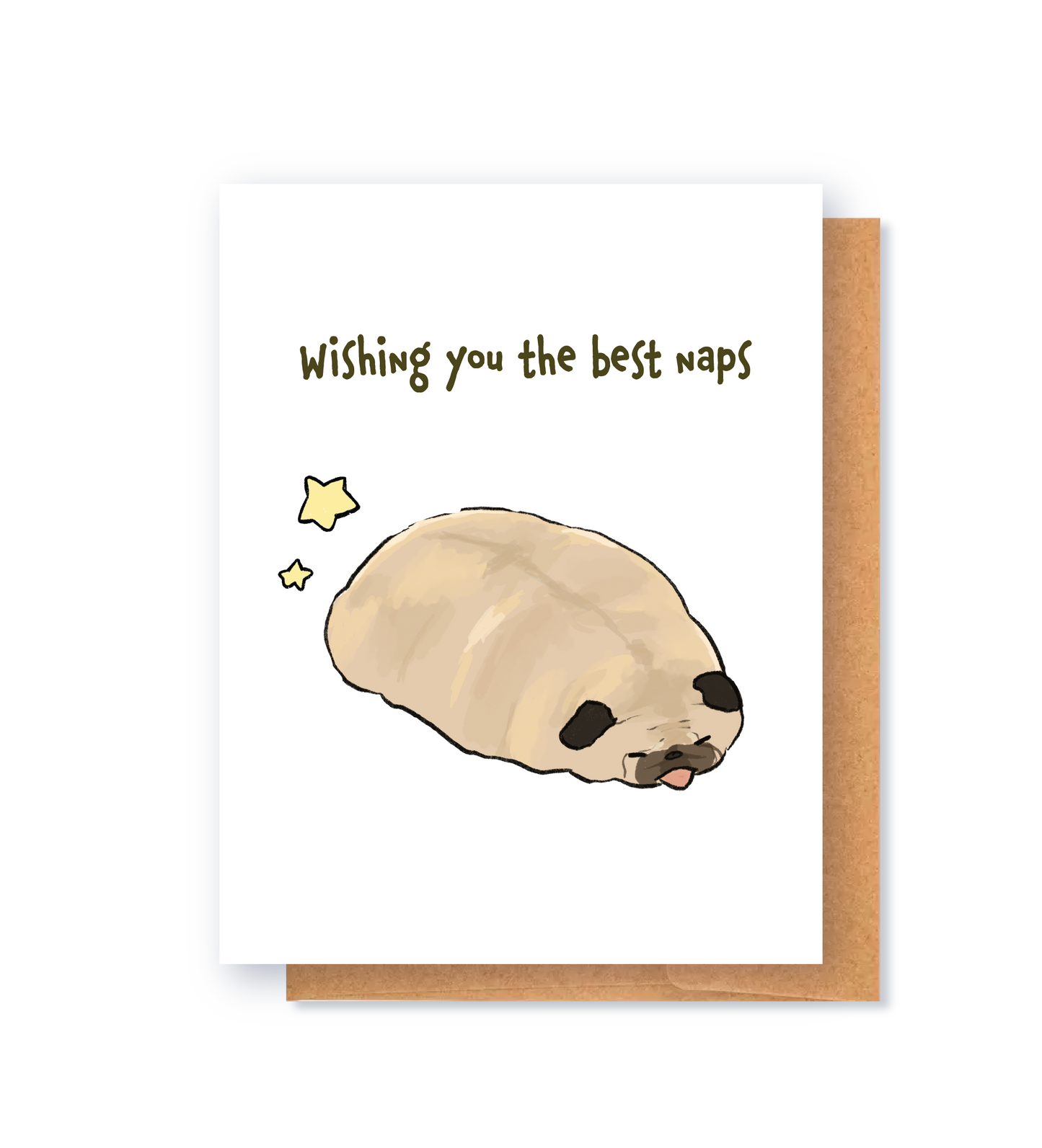 Greeting card: wishing you the best naps