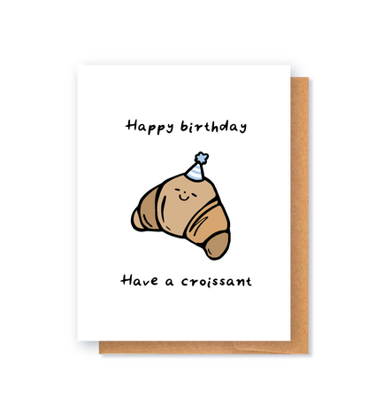Birthday Croissant Greeting Card