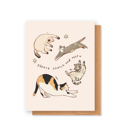 Stretch and Rest Greeting Card