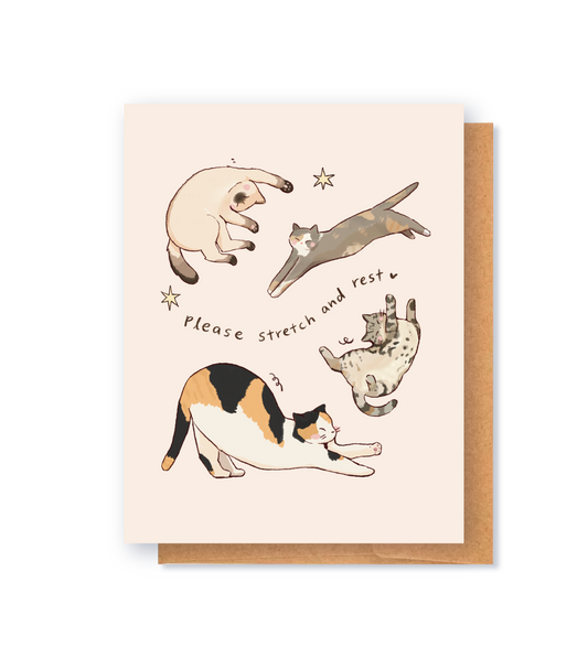 Stretch and Rest Greeting Card