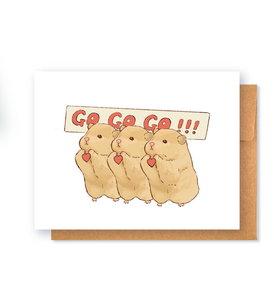 Go Go Go Greeting Card